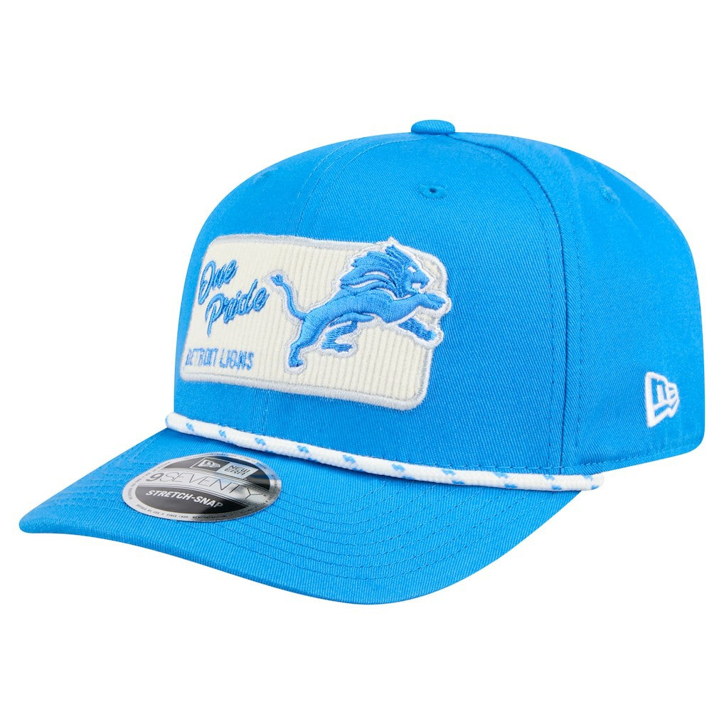 Detroit Lions New Era Chant 9SEVENTY Stretch-Snap Hat Blue