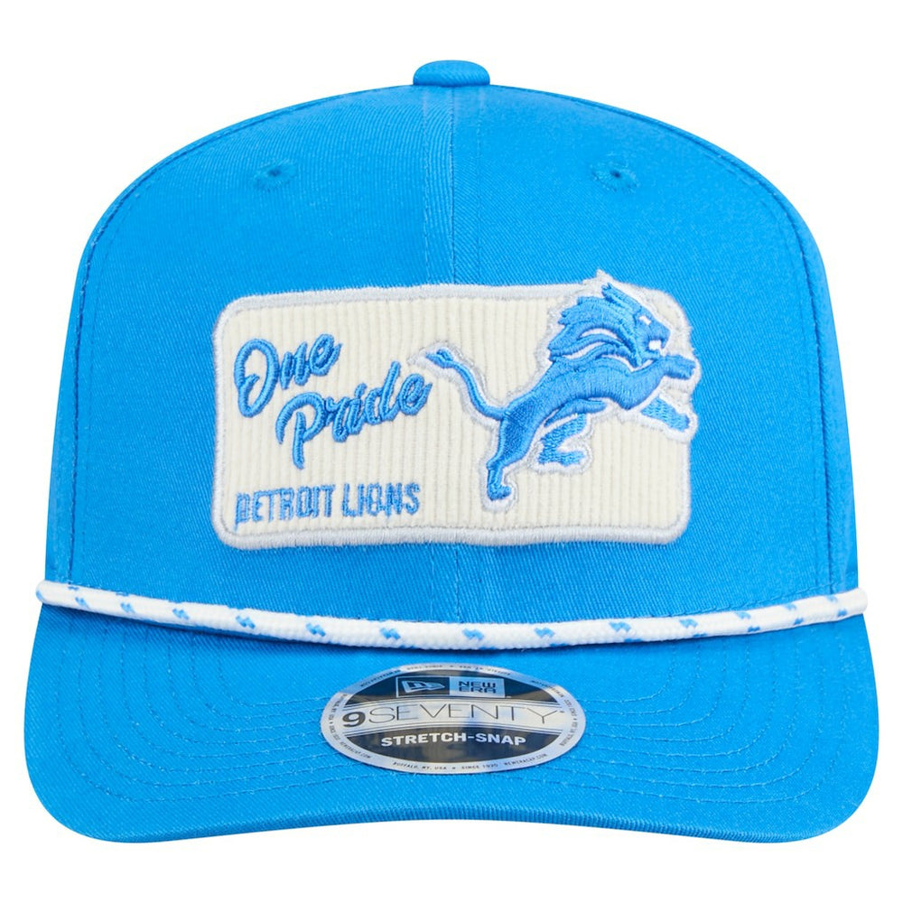 Detroit Lions New Era Chant 9SEVENTY Stretch-Snap Hat Blue