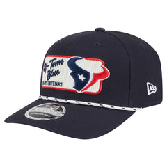Houston Texans New Era Chant 9SEVENTY Stretch-Snap Hat Navy