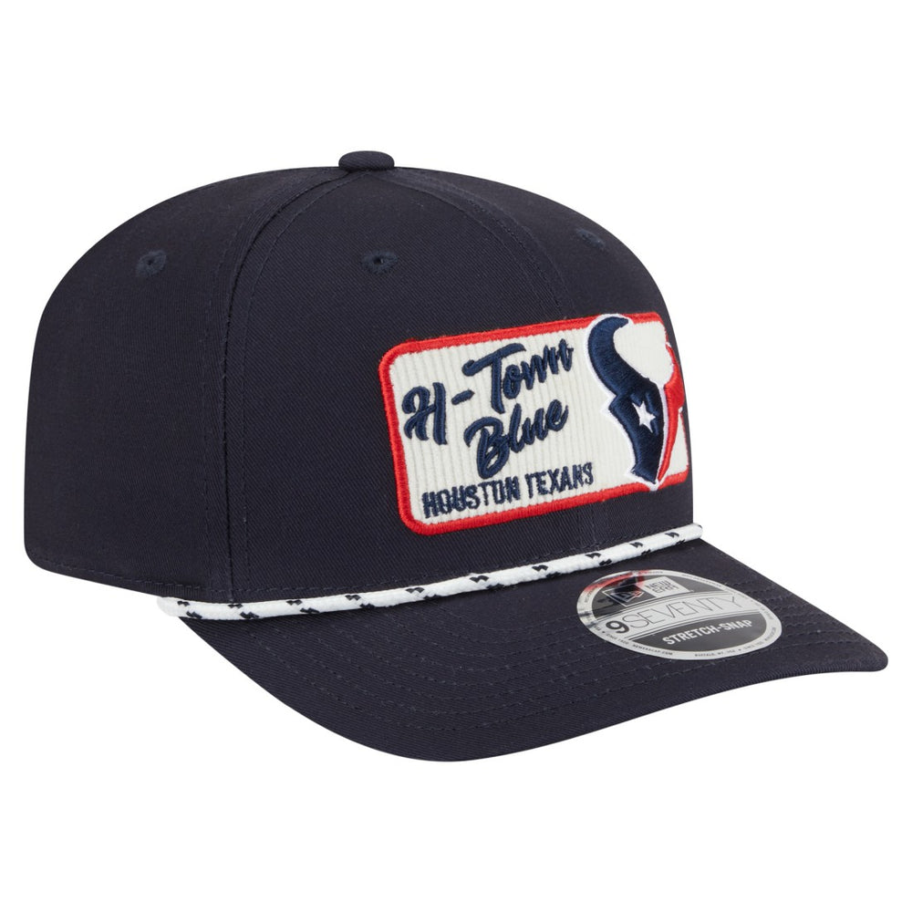 Houston Texans New Era Chant 9SEVENTY Stretch-Snap Hat Navy