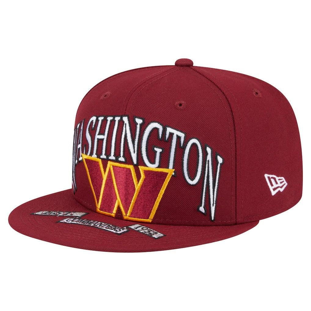 Washington Commanders New Era Oversized 59FIFTY Fitted Hat Burgundy