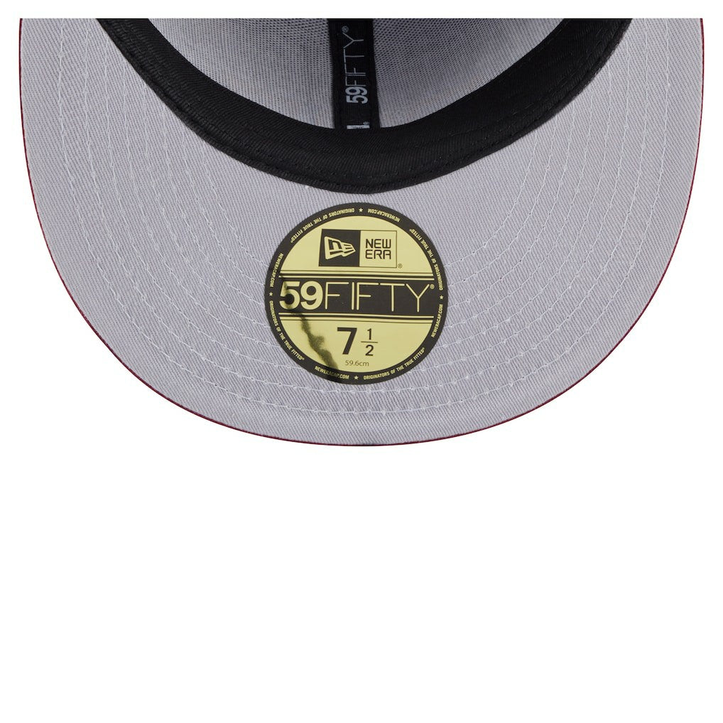 Washington Commanders New Era Oversized 59FIFTY Fitted Hat Burgundy