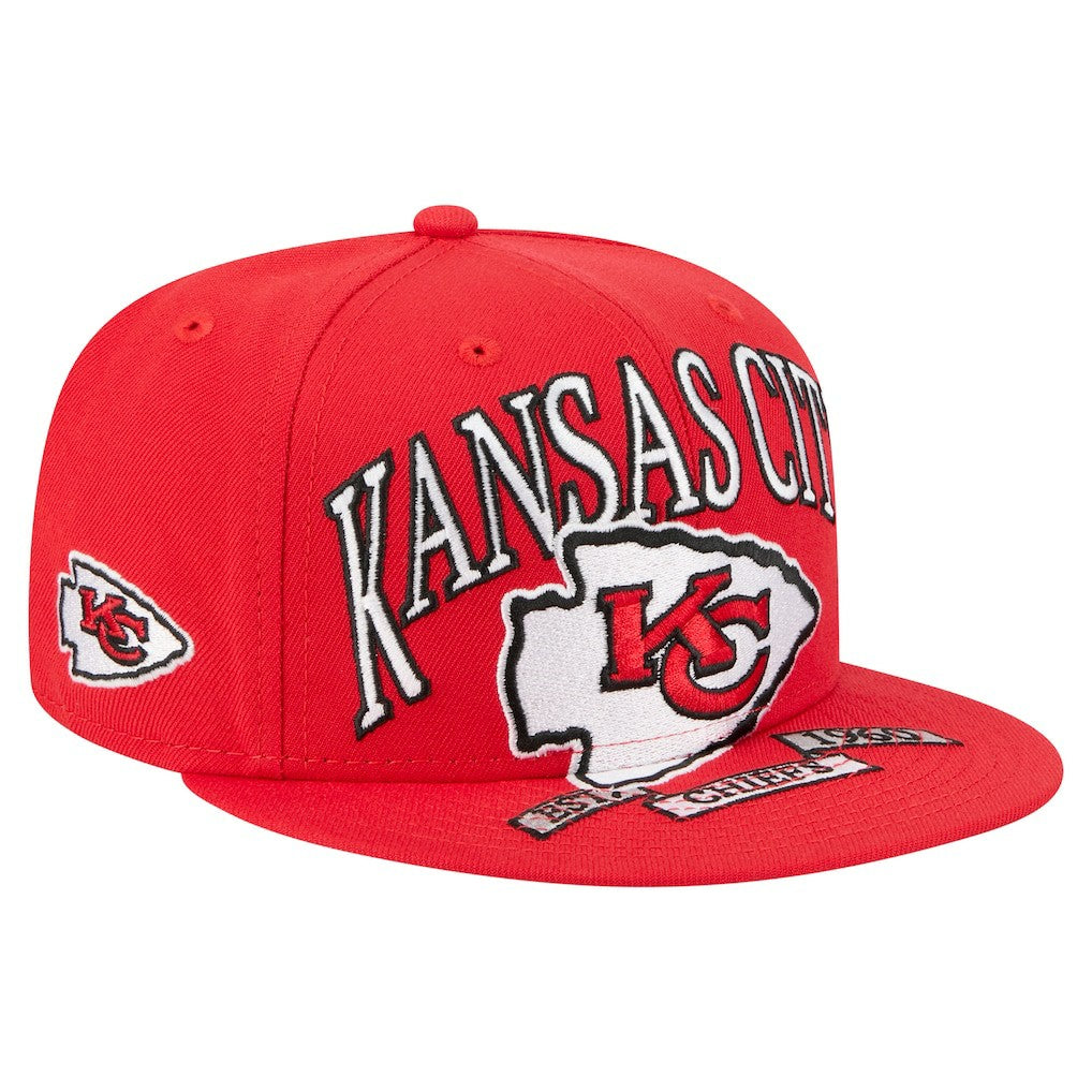 Kansas City Chiefs New Era Oversized 59FIFTY Fitted Hat Red