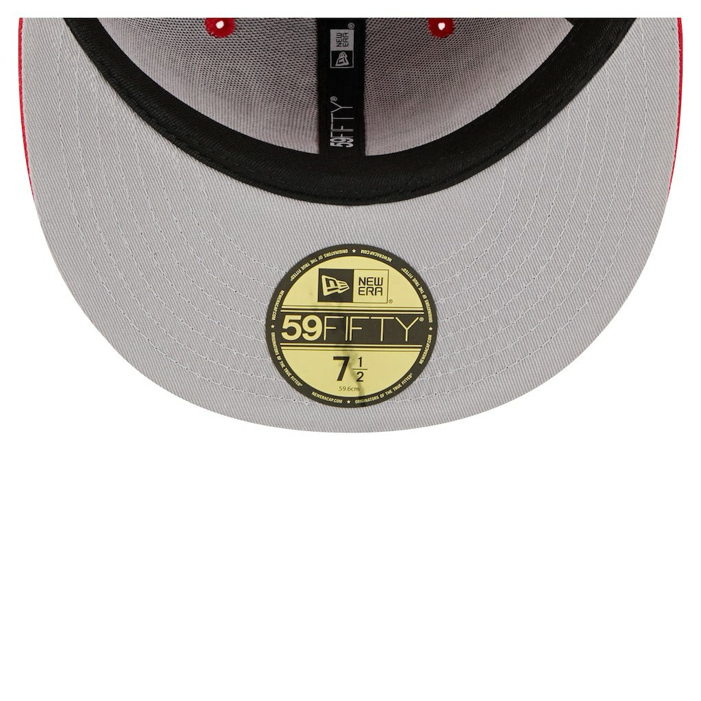 Kansas City Chiefs New Era Oversized 59FIFTY Fitted Hat Red