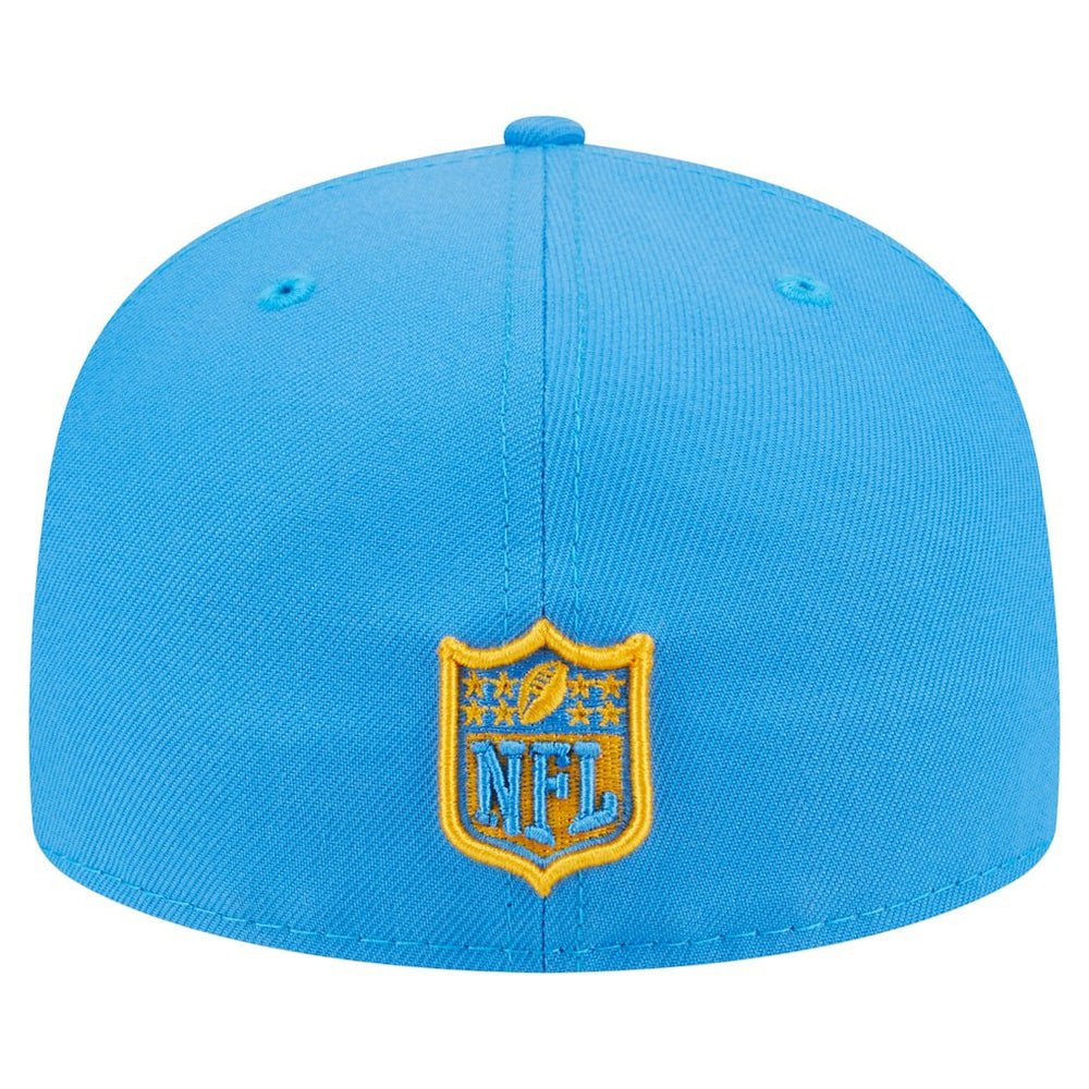 Los Angeles Chargers New Era Oversized 59FIFTY Fitted Hat Powder Blue