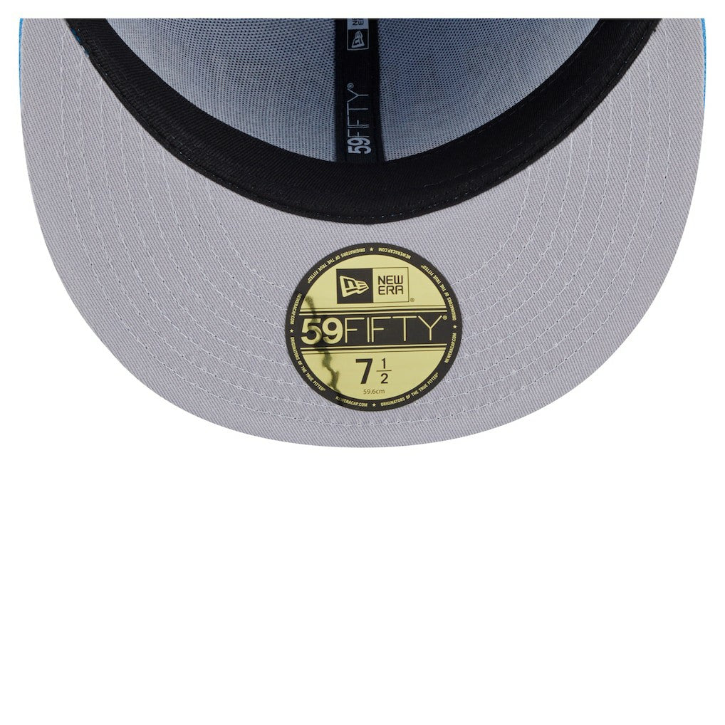 Los Angeles Chargers New Era Oversized 59FIFTY Fitted Hat Powder Blue