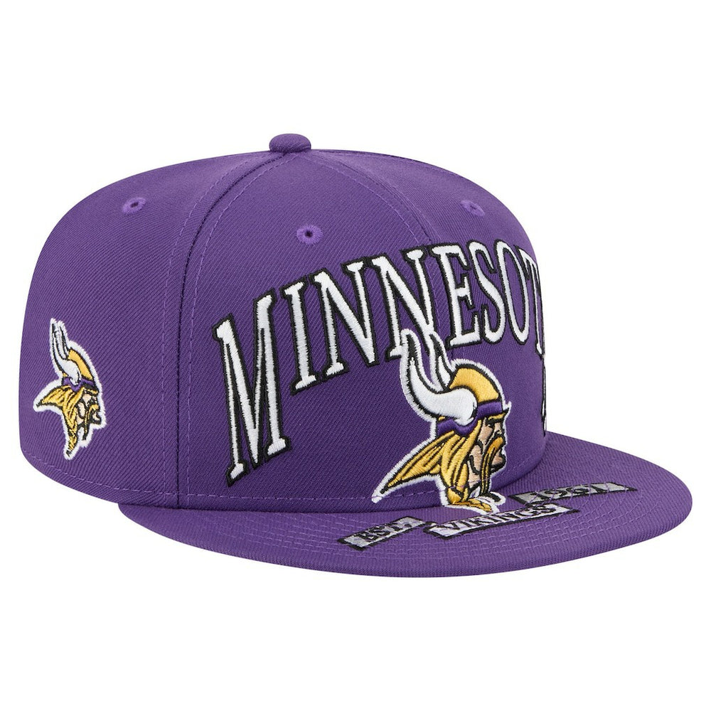 Minnesota Vikings New Era Oversized 59FIFTY Fitted Hat Purple