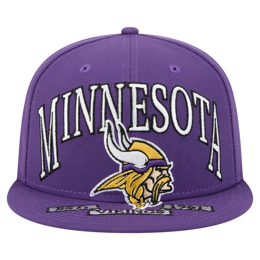 Minnesota Vikings New Era Oversized 59FIFTY Fitted Hat Purple