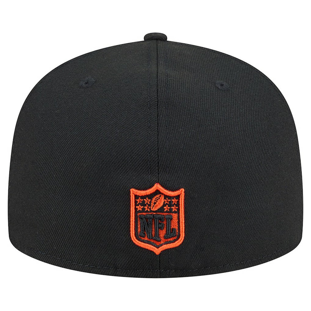 Cincinnati Bengals New Era Head Oversized 59FIFTY Fitted Hat Black
