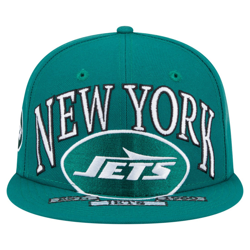 New York Jets New Era Oversized 59FIFTY Fitted Hat Green