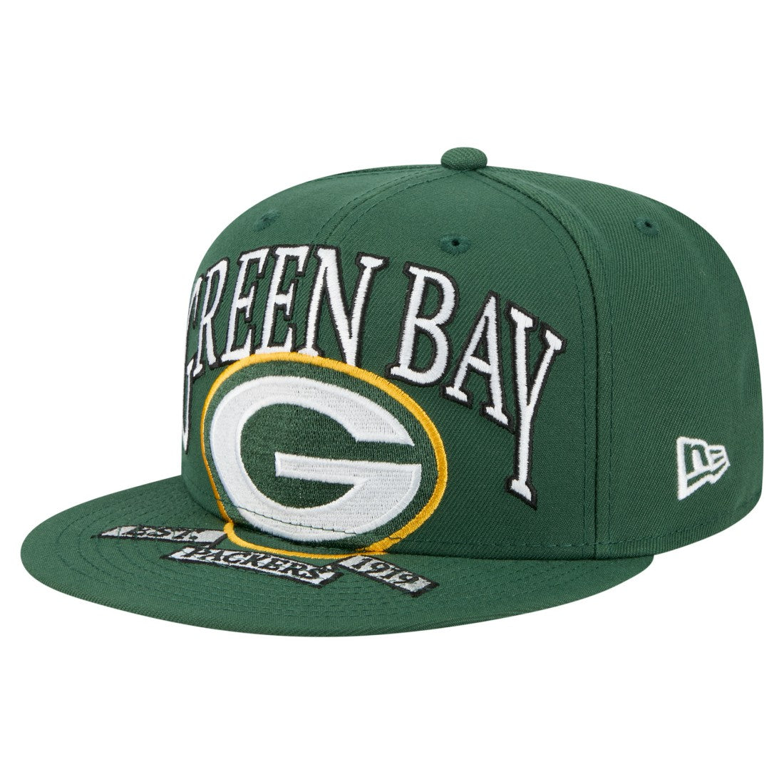Green Bay Packers New Era Oversized 59FIFTY Fitted Hat Green