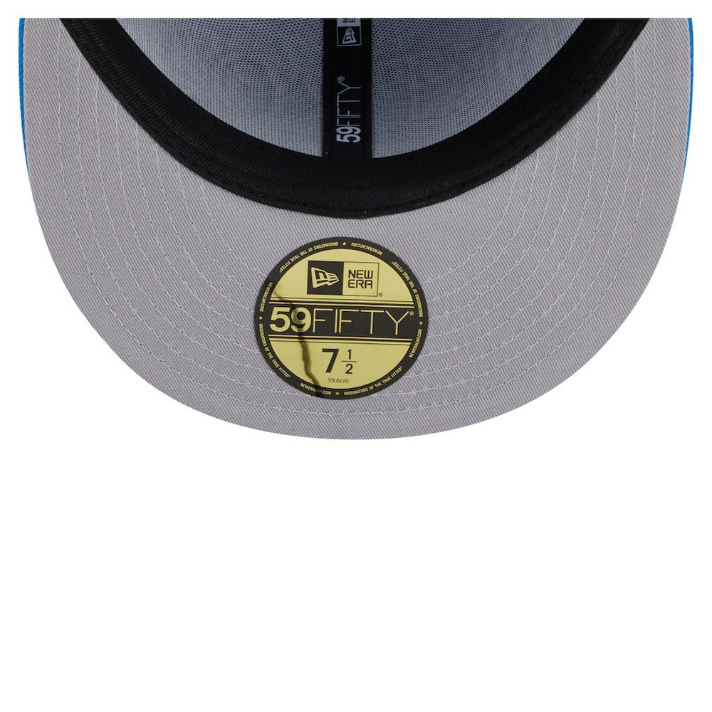 Detroit Lions New Era Oversized 59FIFTY Fitted Hat Blue