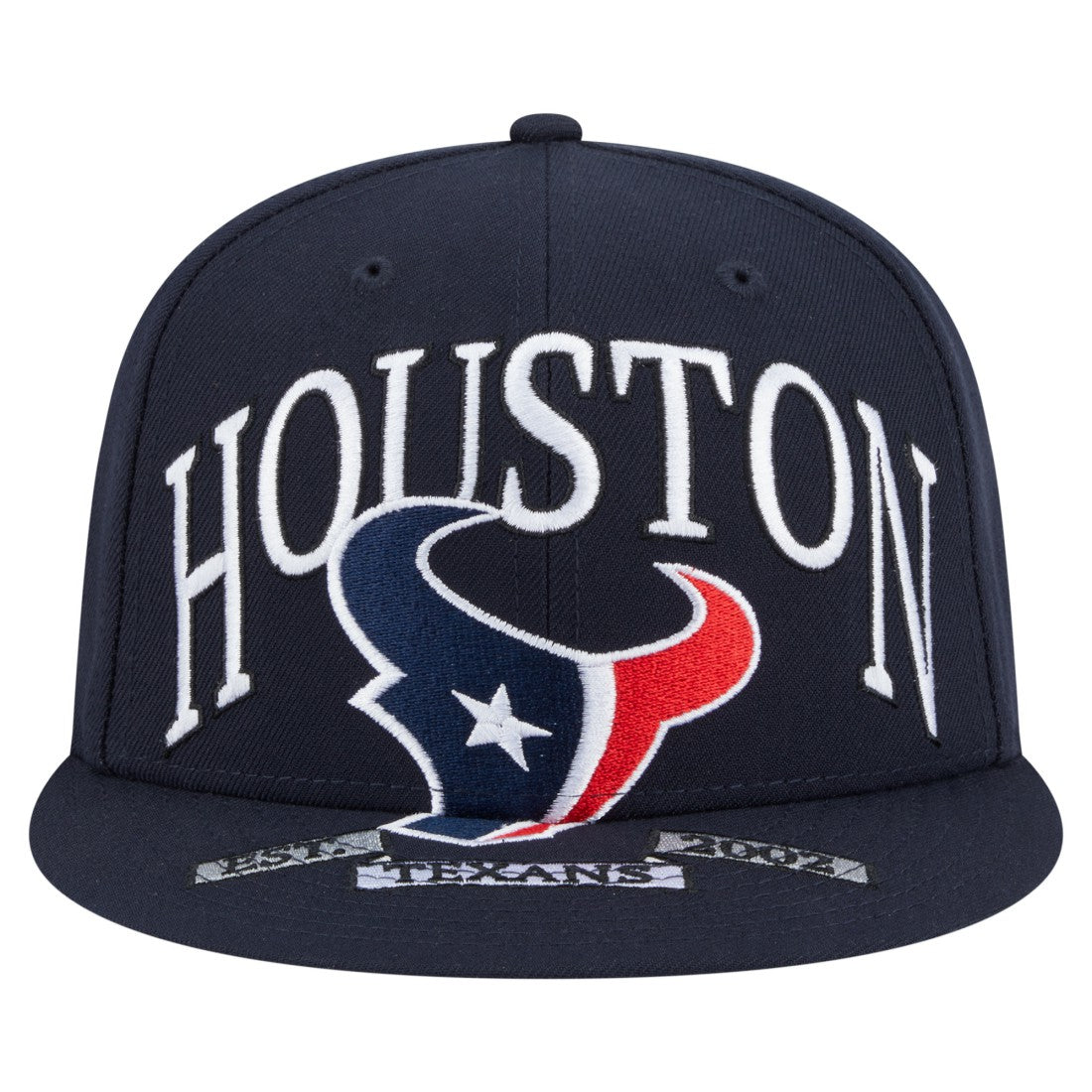 Houston Texans New Era Oversized 59FIFTY Fitted Hat Navy