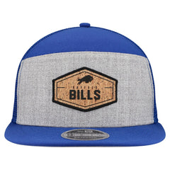 Buffalo Bills New Era Cork Split Panel 9FIFTY Trucker Snapback Hat Gray/Royal