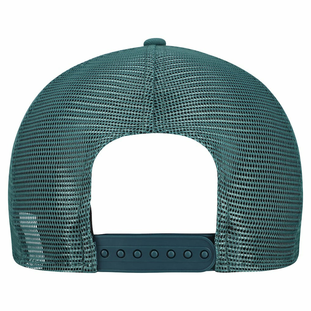 Philadelphia Eagles New Era Cork Split Panel 9FIFTY Trucker Snapback Hat Gray/Midnight Green