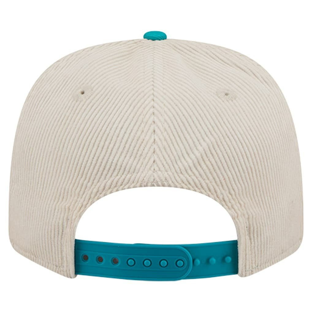 Miami Dolphins New Era Loyal Corduroy 9SEVENTY Adjustable Hat Stone