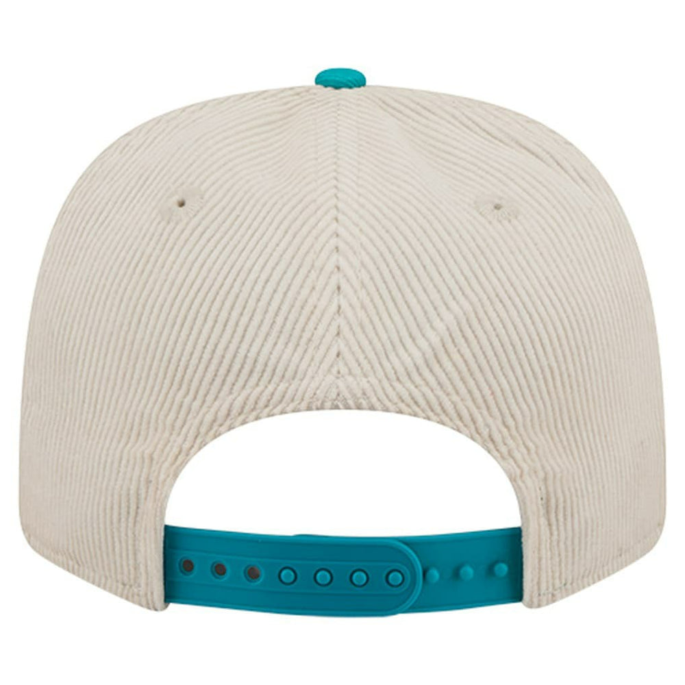 Miami Dolphins New Era Loyal Corduroy 9SEVENTY Adjustable Hat Stone