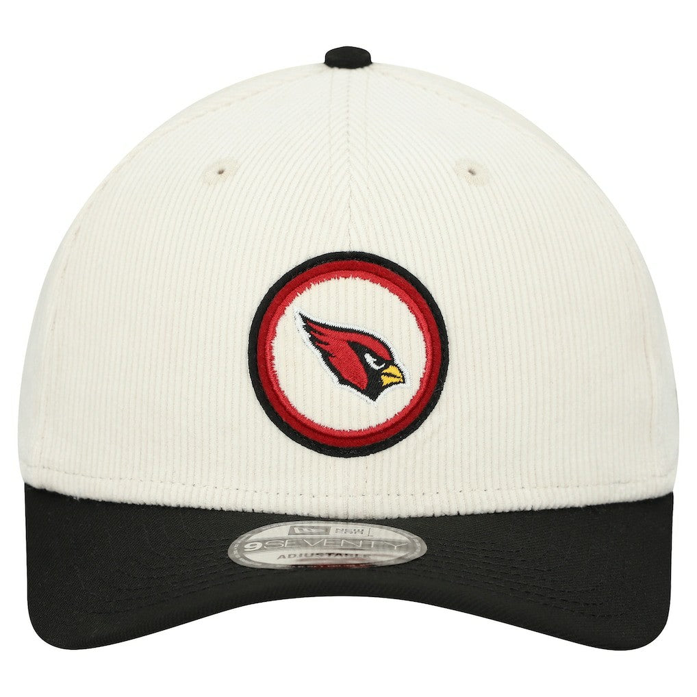 Arizona Cardinals New Era Loyal Corduroy 9SEVENTY Adjustable Hat Stone