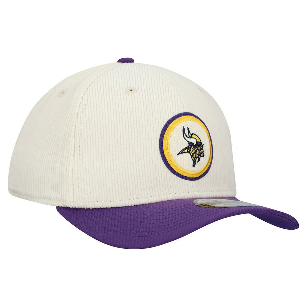 Minnesota Vikings New Era Loyal Corduroy 9SEVENTY Adjustable Hat Stone