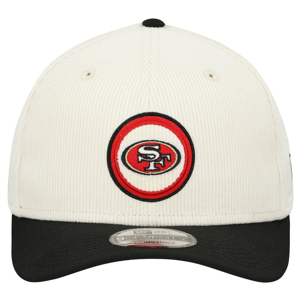 San Francisco 49ers New Era Loyal Corduroy 9SEVENTY Adjustable Hat Stone