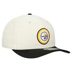 Pittsburgh Steelers New Era Loyal Corduroy 9SEVENTY Adjustable Hat Stone