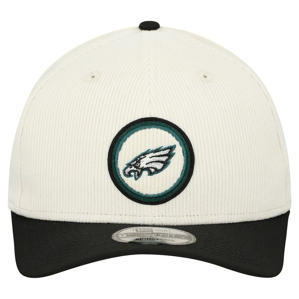 Philadelphia Eagles New Era Loyal Corduroy 9SEVENTY Adjustable Hat Stone
