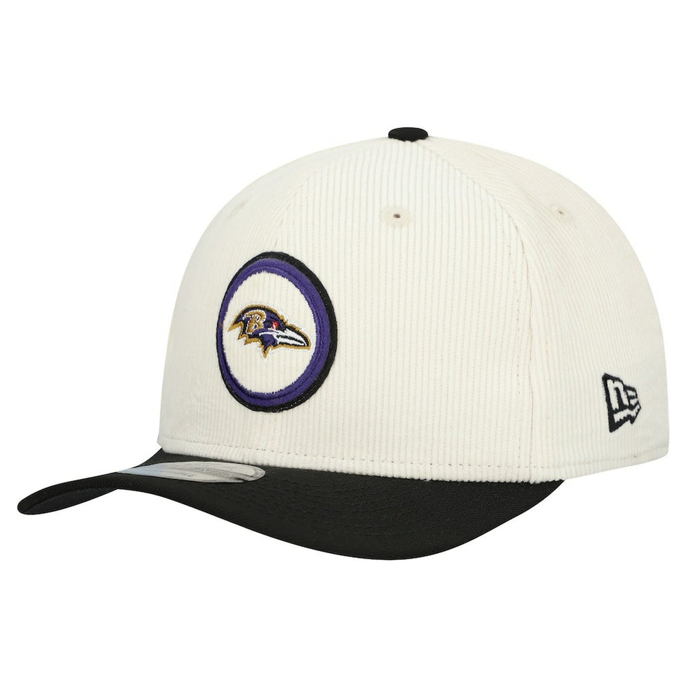 Baltimore Ravens New Era Loyal Corduroy 9SEVENTY Adjustable Hat Stone