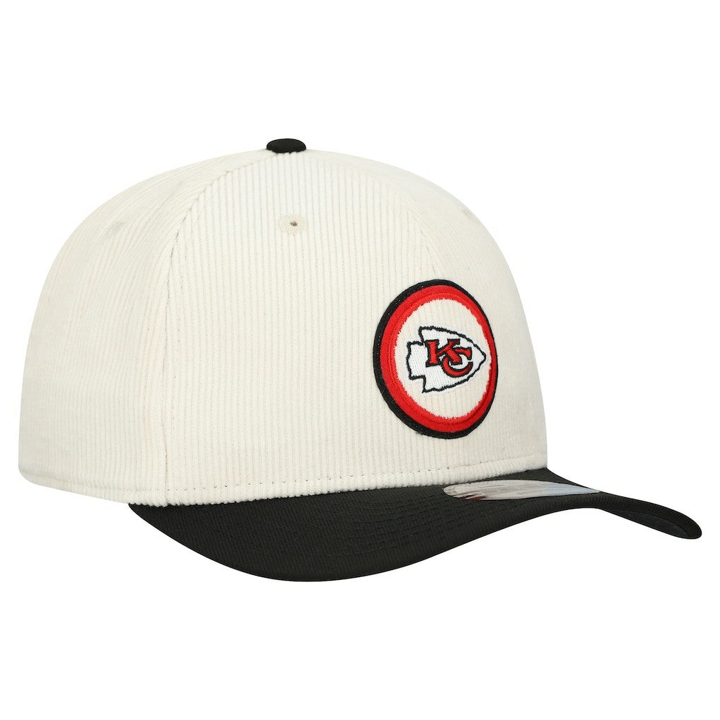 Kansas City Chiefs New Era Loyal Corduroy 9SEVENTY Adjustable Hat Stone