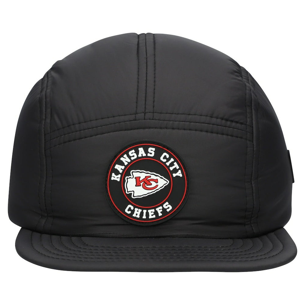Kansas City Chiefs New Era Quilted Camper Adjustable Hat Black