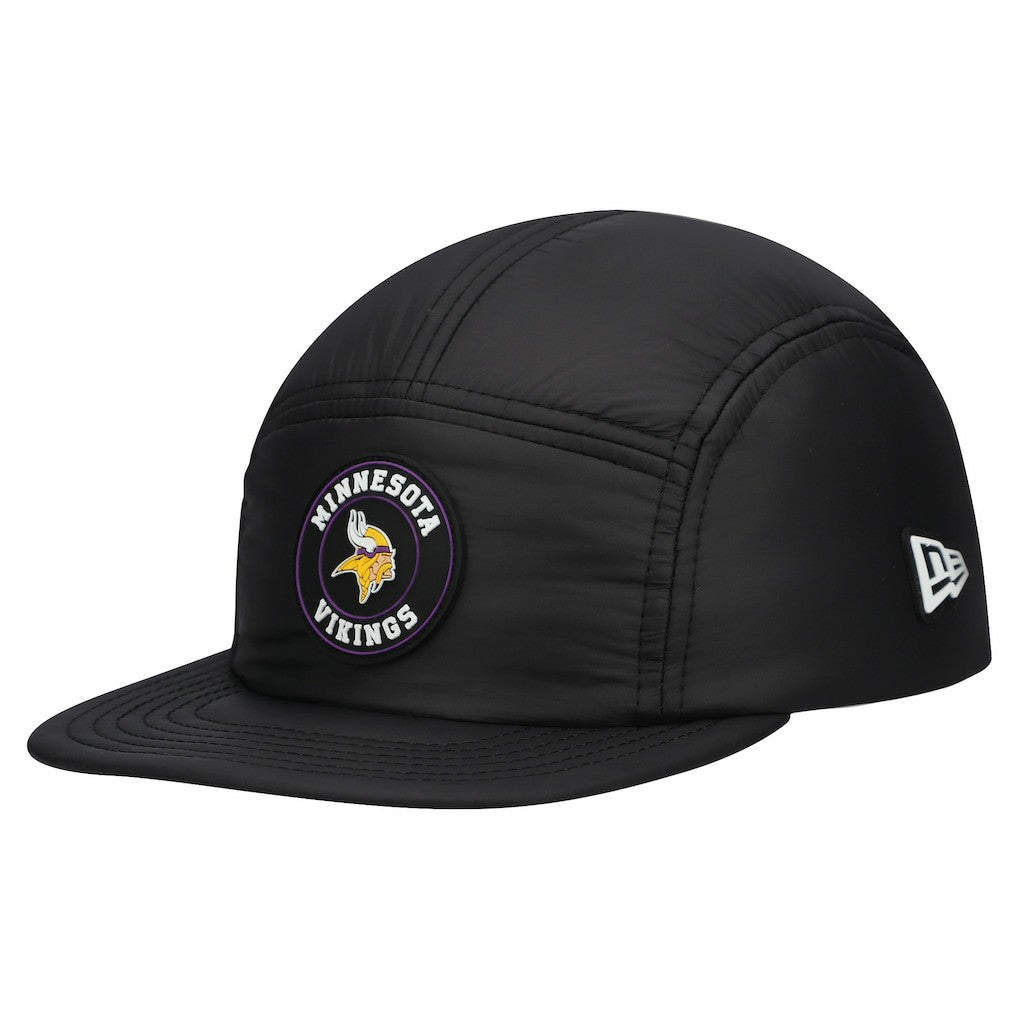 Minnesota Vikings New Era Quilted Camper Adjustable Hat Black