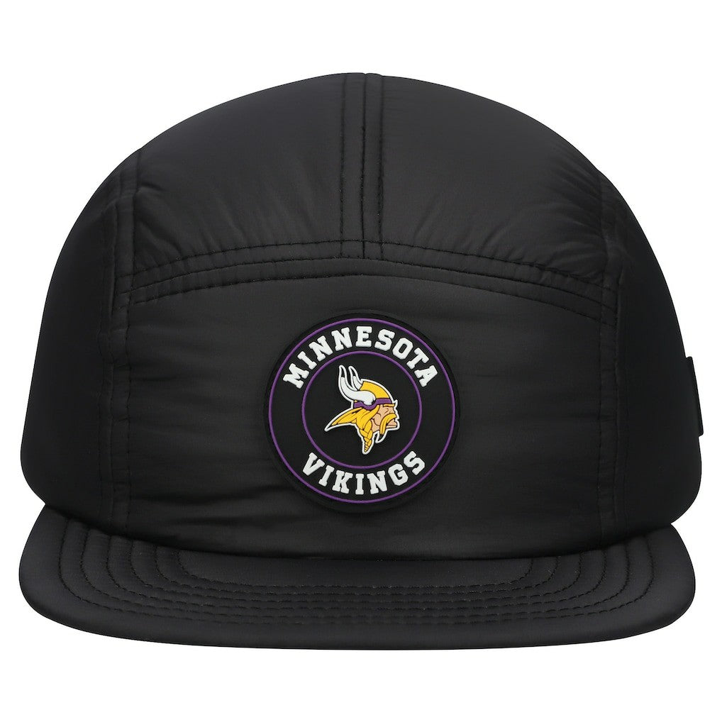 Minnesota Vikings New Era Quilted Camper Adjustable Hat Black