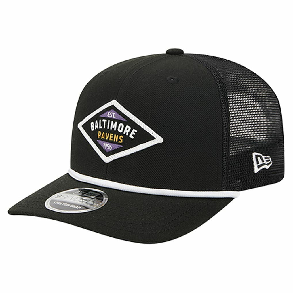 Baltimore Ravens New Era Team 9SEVENTY Adjustable Hat Black