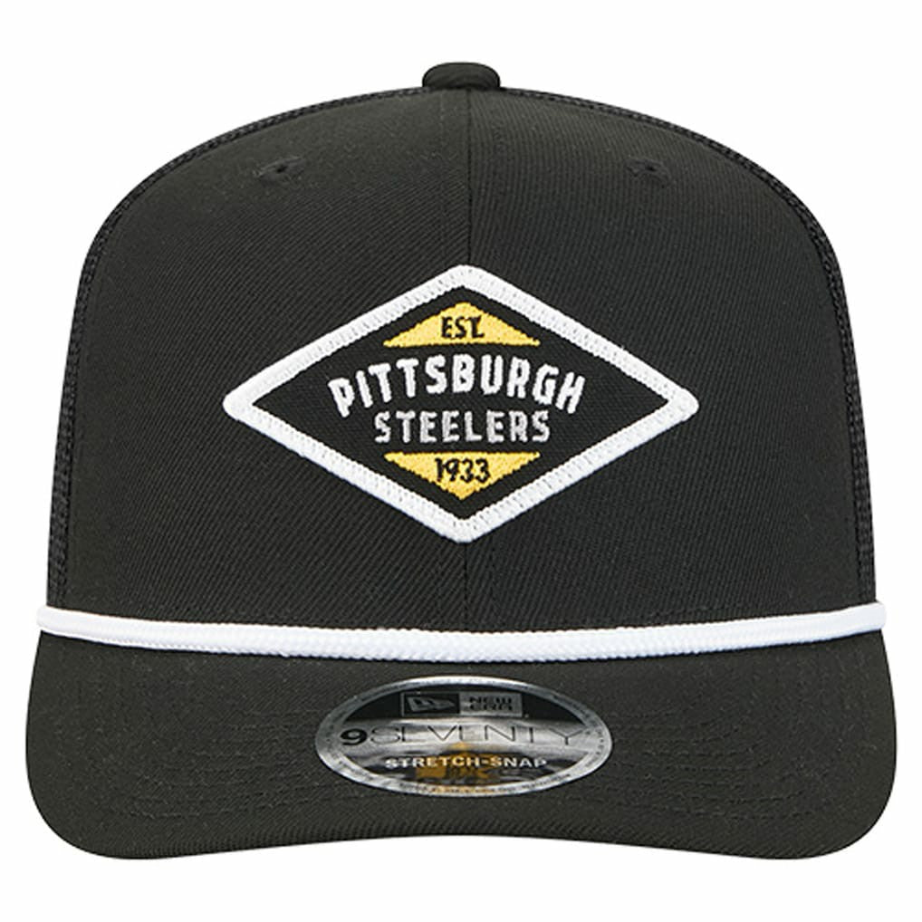 Pittsburgh Steelers New Era Team 9SEVENTY Adjustable Hat Black