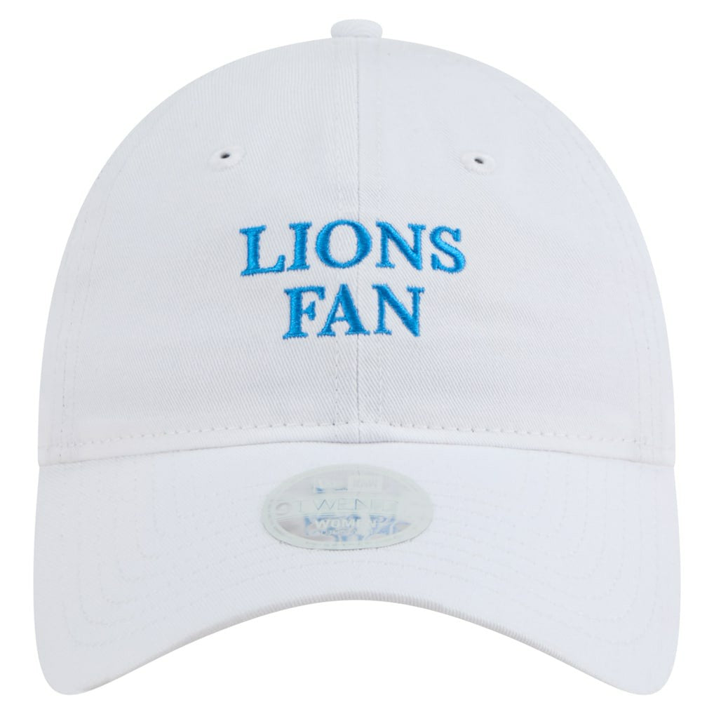 Detroit Lions New Era Women's Team Fan 9TWENTY Adjustable Hat White