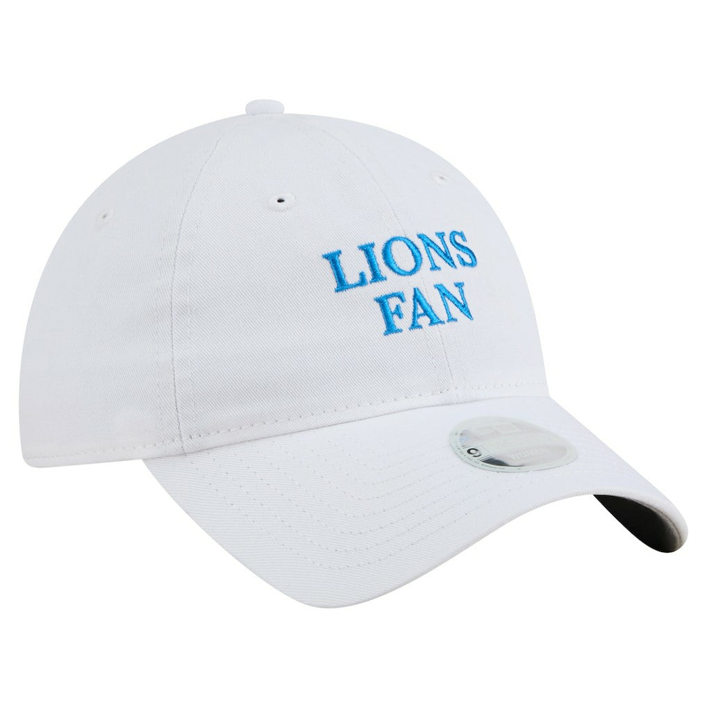 Detroit Lions New Era Women's Team Fan 9TWENTY Adjustable Hat White