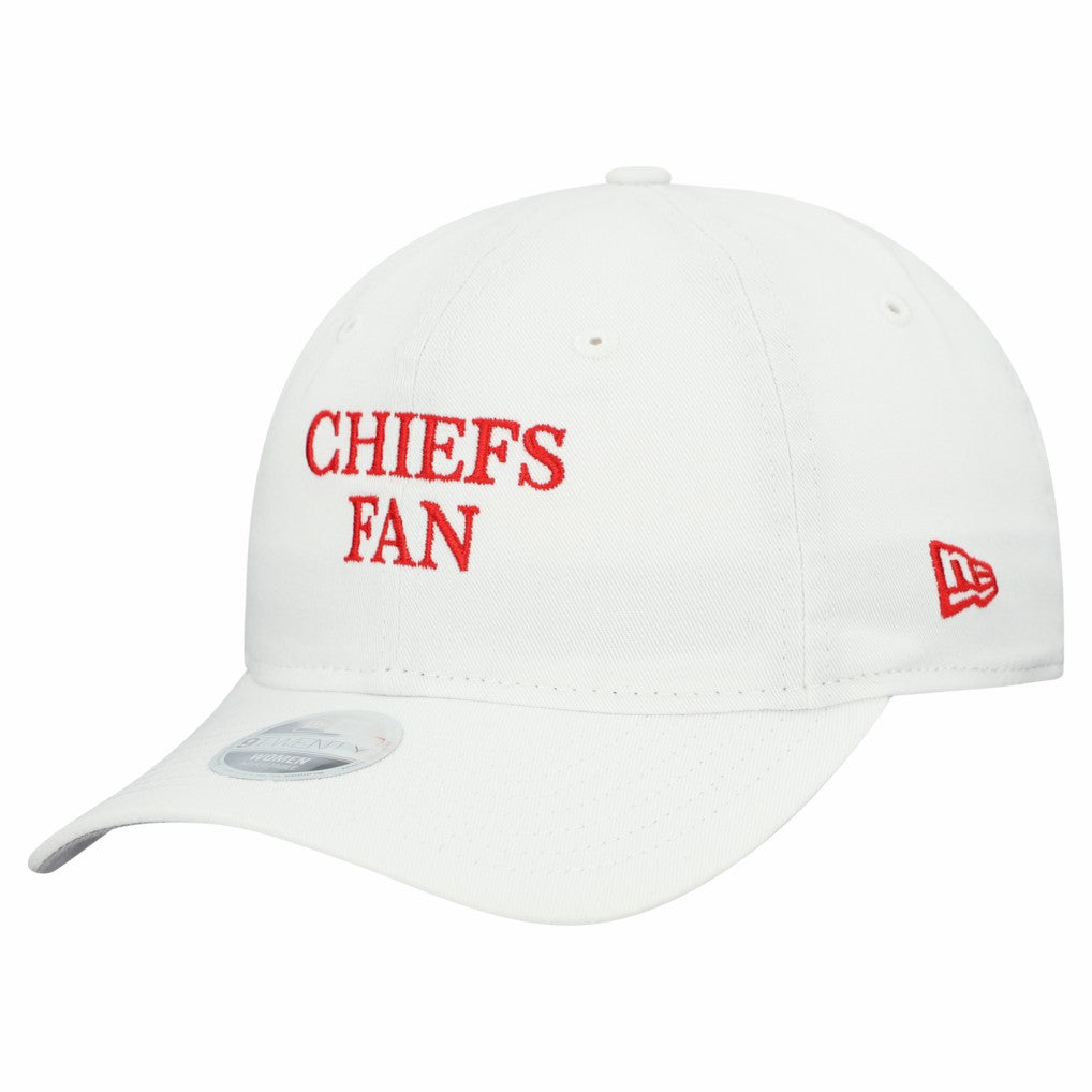 Kansas City Chiefs New Era Women's Team Fan 9TWENTY Adjustable Hat White