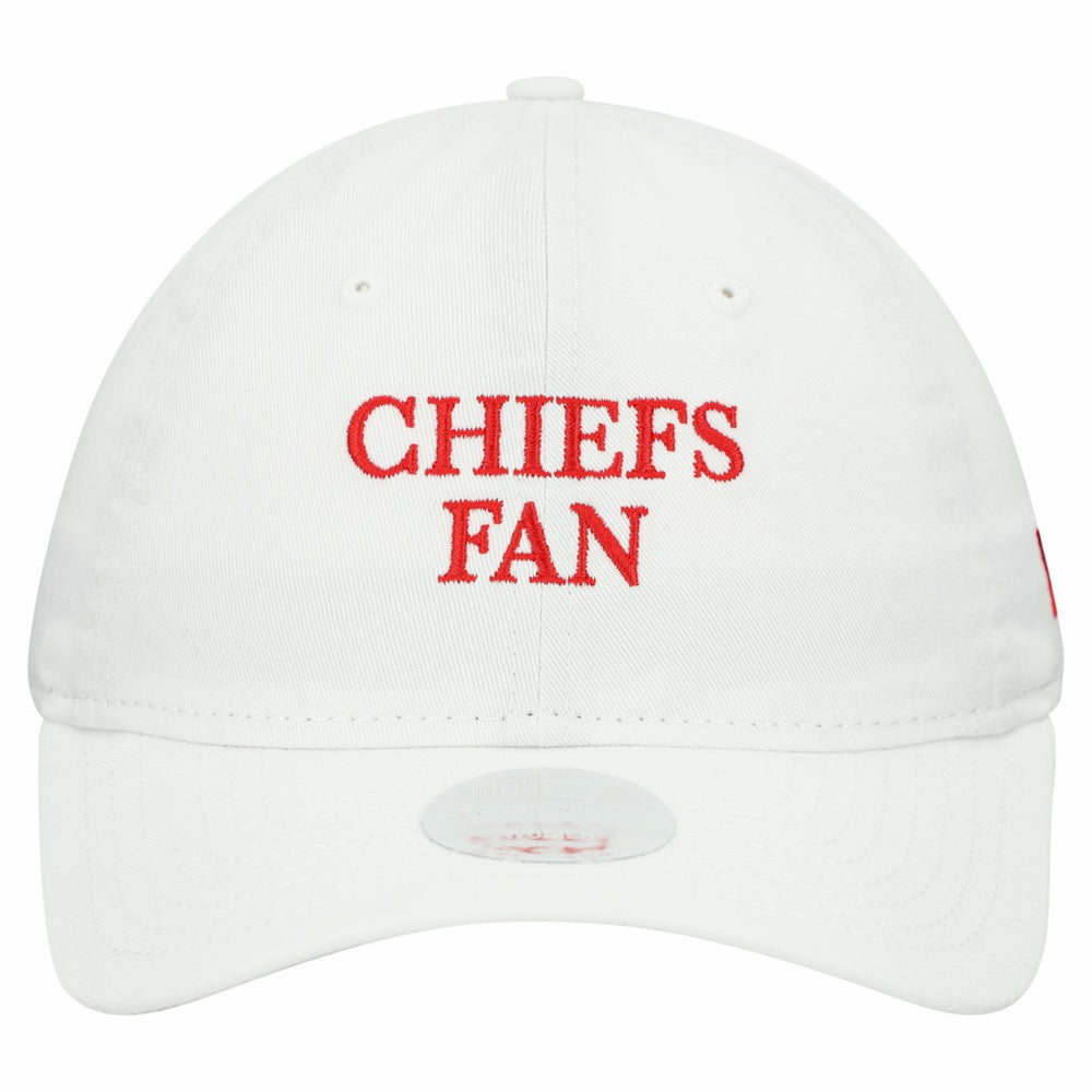 Kansas City Chiefs New Era Women's Team Fan 9TWENTY Adjustable Hat White