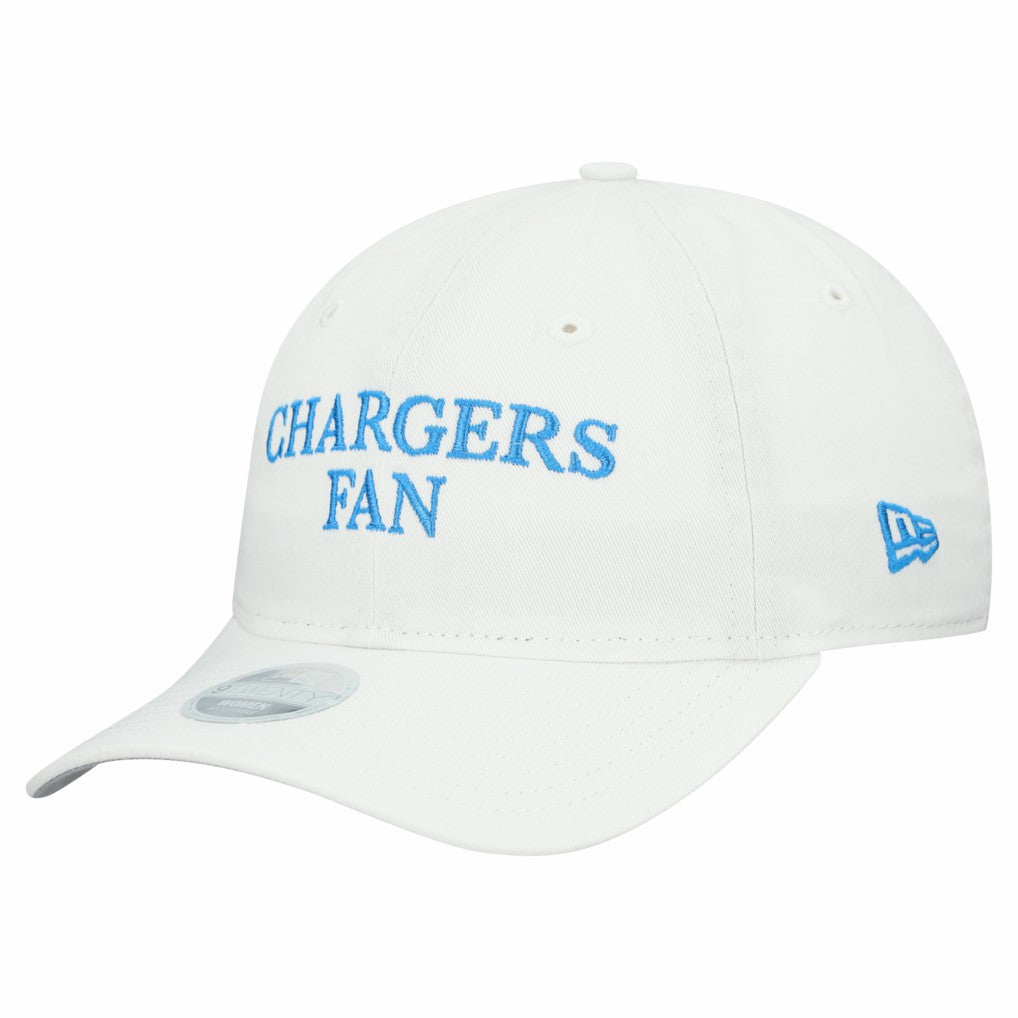 Los Angeles Chargers New Era Women's Team Fan 9TWENTY Adjustable Hat White