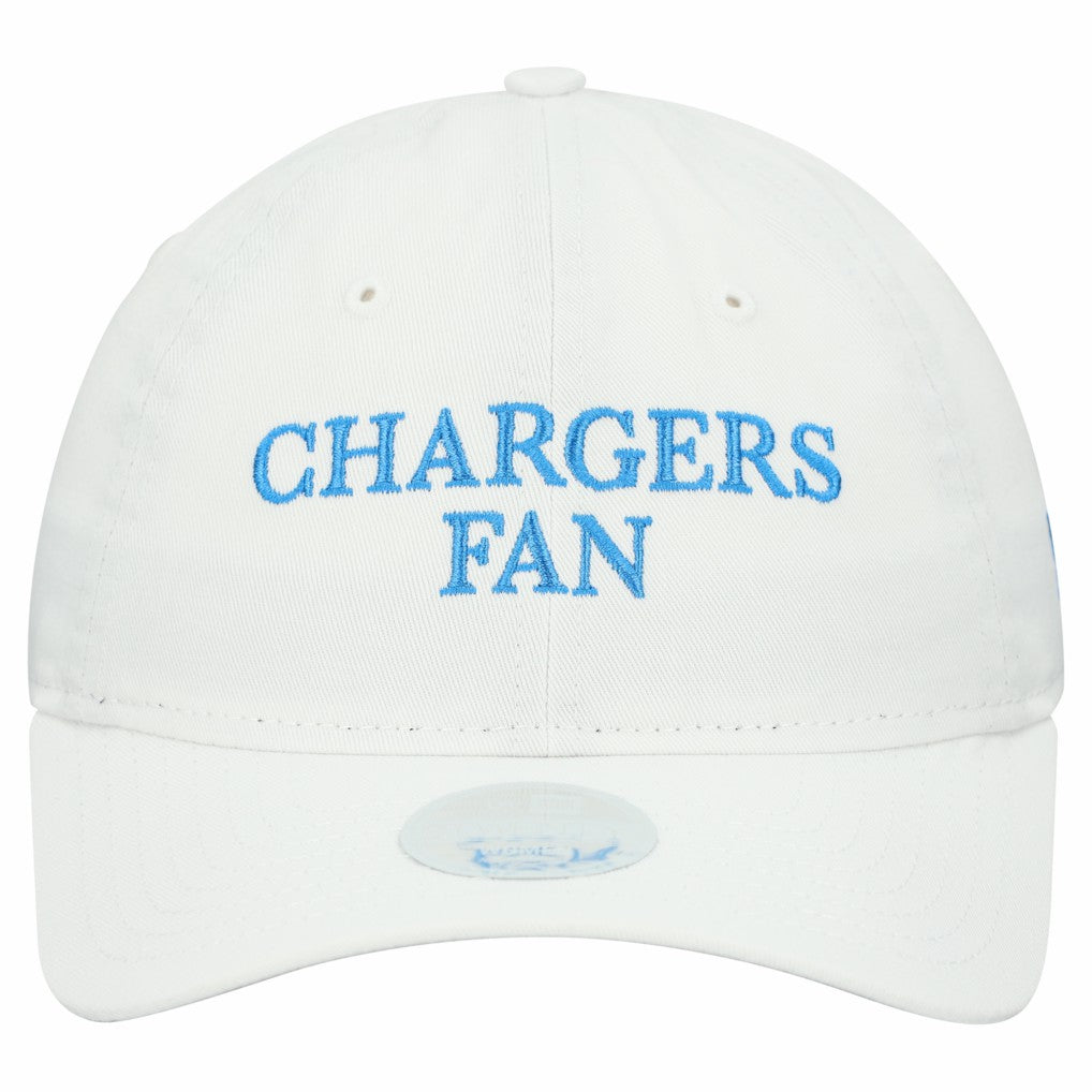 Los Angeles Chargers New Era Women's Team Fan 9TWENTY Adjustable Hat White