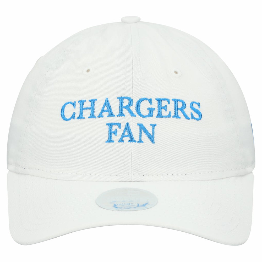 Los Angeles Chargers New Era Women's Team Fan 9TWENTY Adjustable Hat White
