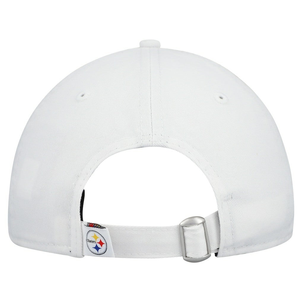 Pittsburgh Steelers New Era Women's Team Fan 9TWENTY Adjustable Hat White