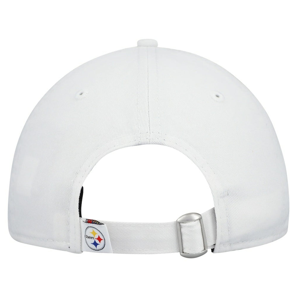 Pittsburgh Steelers New Era Women's Team Fan 9TWENTY Adjustable Hat White