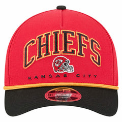 Kansas City Chiefs New Era Arch COOLERA 9FORTY A-Frame M-Crown Adjustable Hat Red