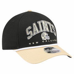 New Orleans Saints New Era Arch COOLERA 9FORTY A-Frame M-Crown Adjustable Hat Black