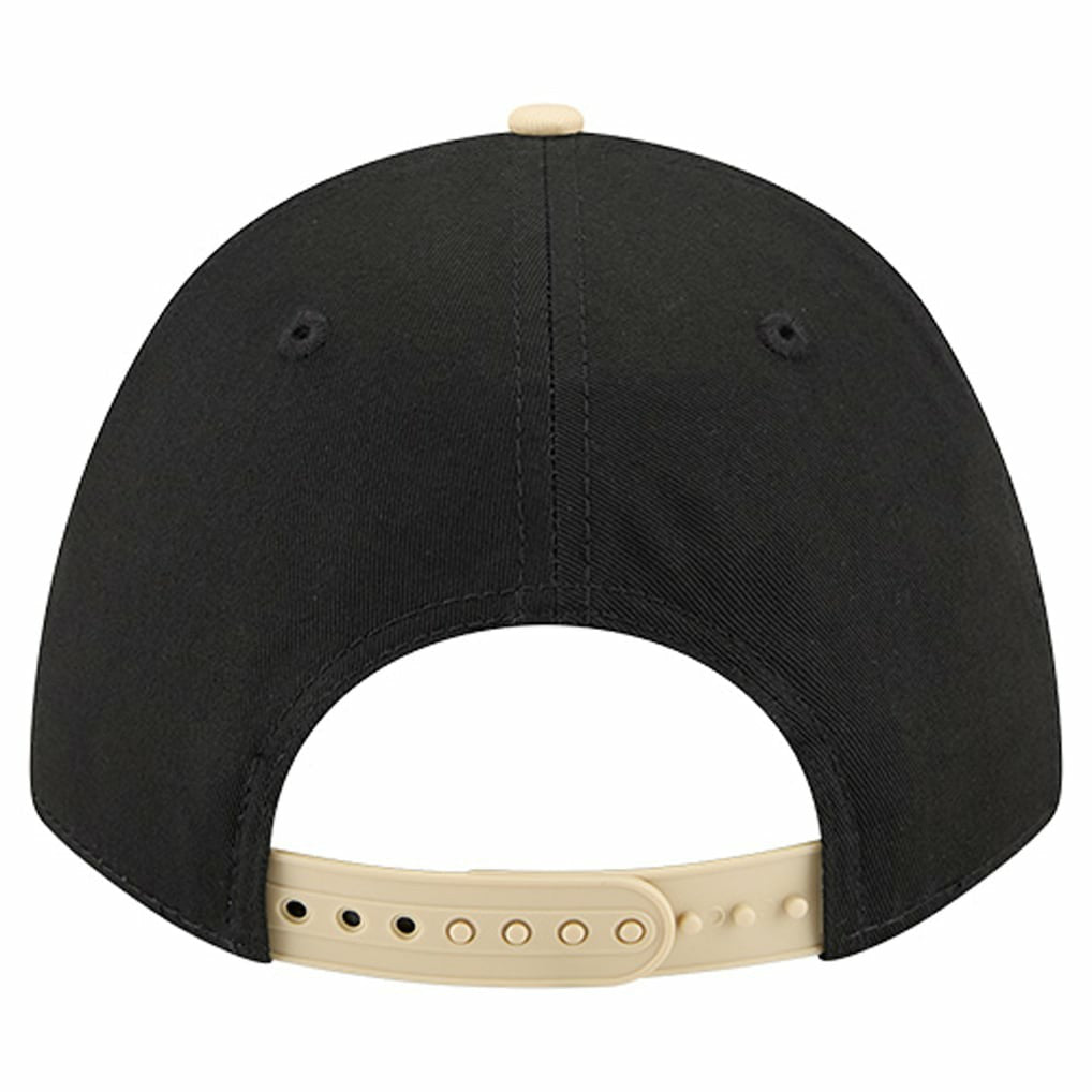 New Orleans Saints New Era Arch COOLERA 9FORTY A-Frame M-Crown Adjustable Hat Black
