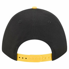 Pittsburgh Steelers New Era Arch COOLERA 9FORTY A-Frame M-Crown Adjustable Hat Black