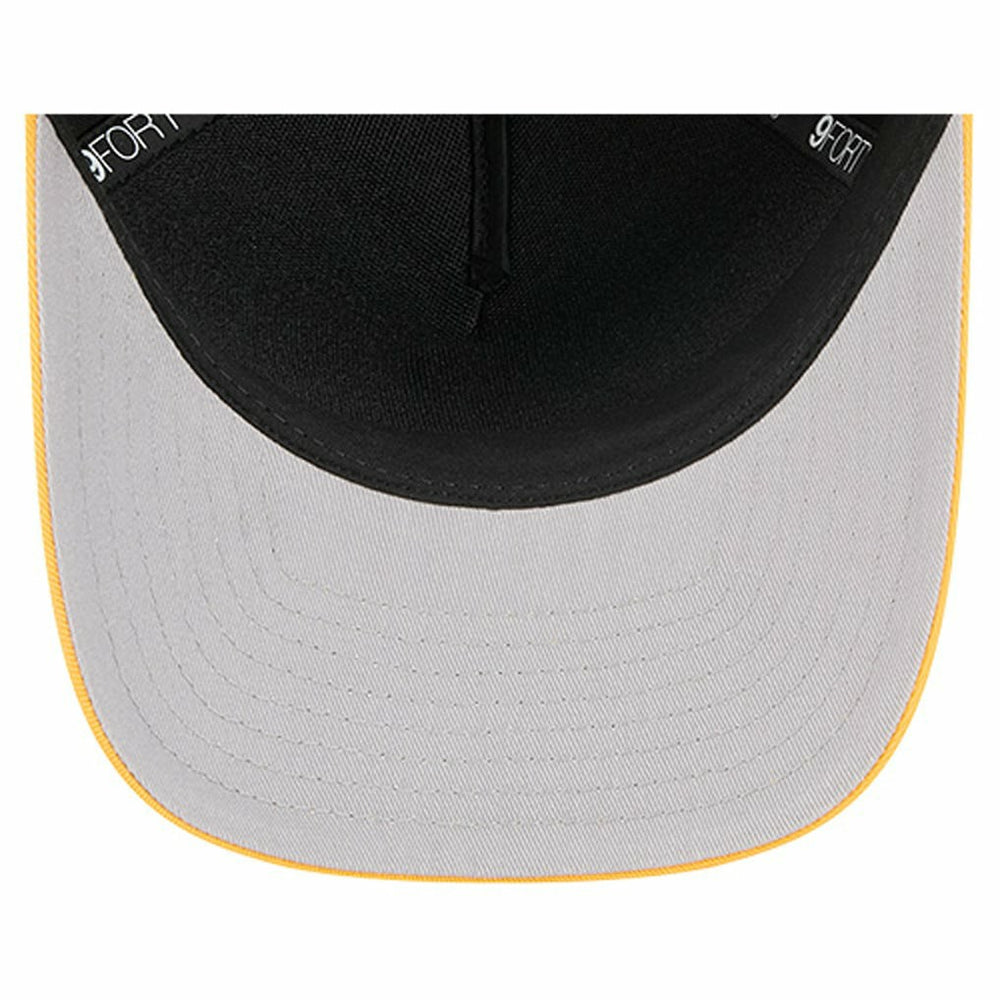 Pittsburgh Steelers New Era Arch COOLERA 9FORTY A-Frame M-Crown Adjustable Hat Black