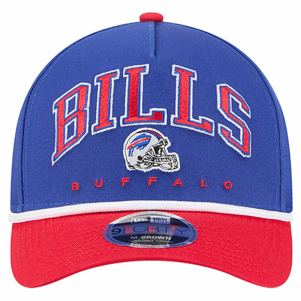 Buffalo Bills New Era Arch COOLERA 9FORTY A-Frame M-Crown Adjustable Hat Royal