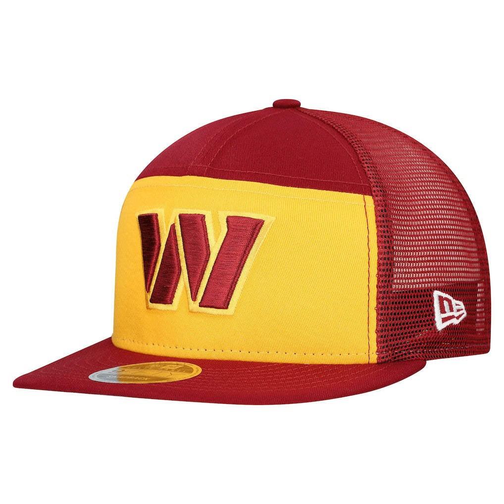 Washington Commanders New Era Outdoor Split Panel 9FIFTY Snapback Hat Gold/Burgundy