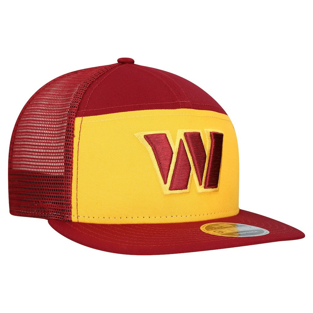 Washington Commanders New Era Outdoor Split Panel 9FIFTY Snapback Hat Gold/Burgundy